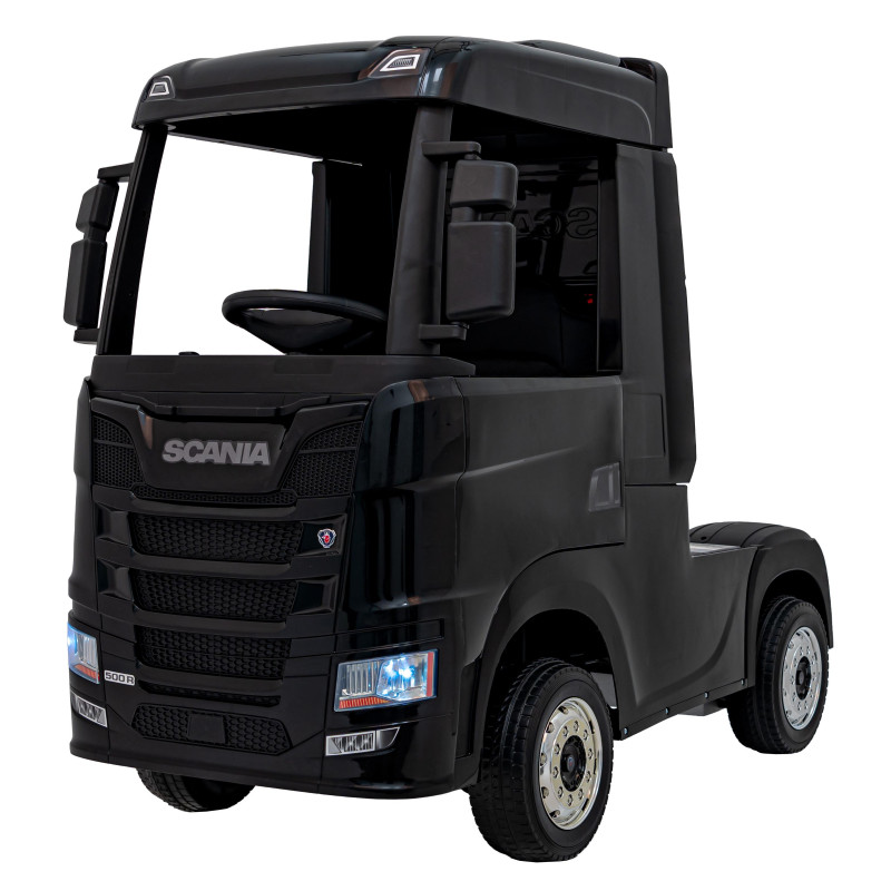 Vaikiškas Elektrinis sunkvėžimis Scania R-SERIE, Juodas Vaikiškas Elektrinis sunkvėžimis Scania R-SERIE, Juodas