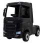 Vaikiškas Elektrinis sunkvėžimis Scania R-SERIE, Juodas Vaikiškas Elektrinis sunkvėžimis Scania R-SERIE, Juodas