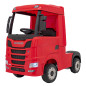 Vaikiškas Elektrinis sunkvėžimis Scania R-SERIE, Raudonas Vaikiškas Elektrinis sunkvėžimis Scania R-SERIE, Raudonas