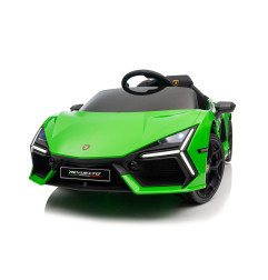 Vaikiškas elektromobilis Lamborghini Revuelto, Žalias