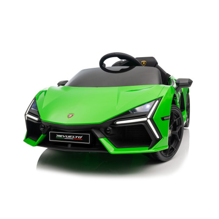 Vaikiškas elektromobilis Lamborghini Revuelto, Žalias