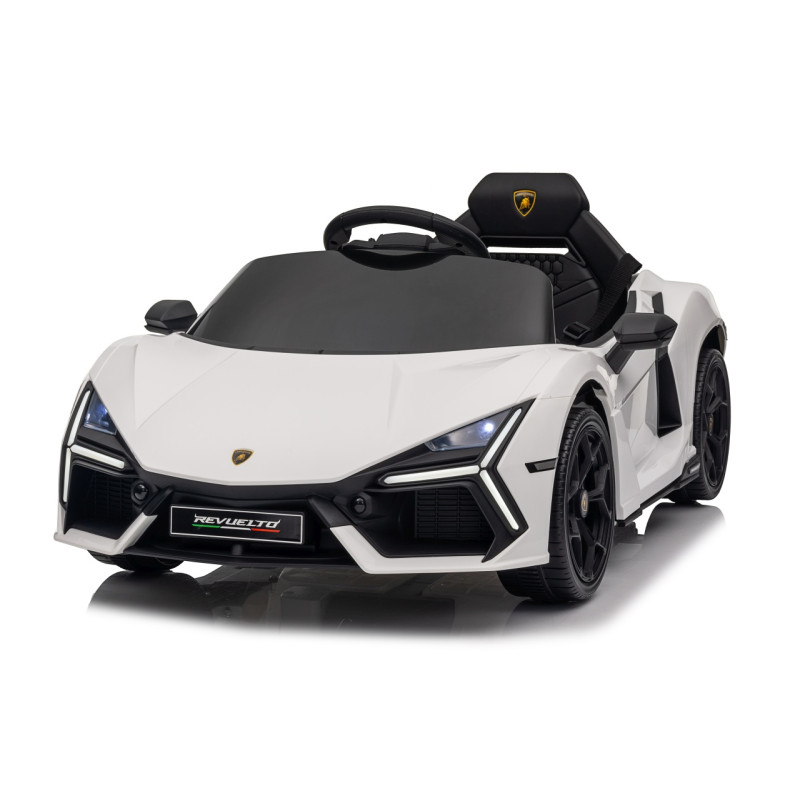 Vaikiškas elektromobilis Lamborghini Revuelto, Baltas Vaikiškas elektromobilis Lamborghini Revuelto, Baltas