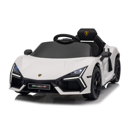 Vaikiškas elektromobilis Lamborghini Revuelto, Baltas