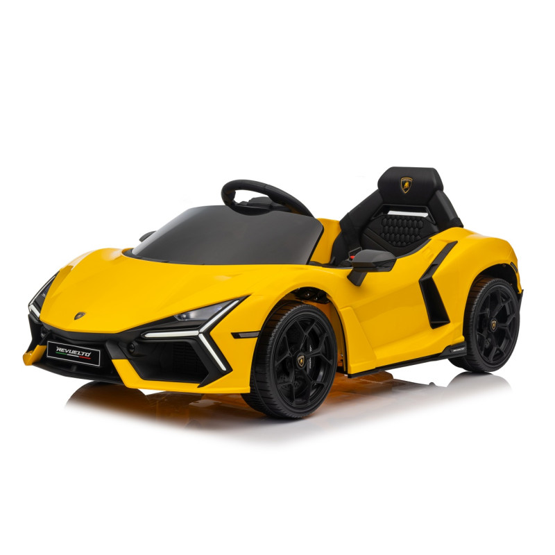 Vaikiškas elektromobilis Lamborghini Revuelto, Geltonas Vaikiškas elektromobilis Lamborghini Revuelto, Geltonas