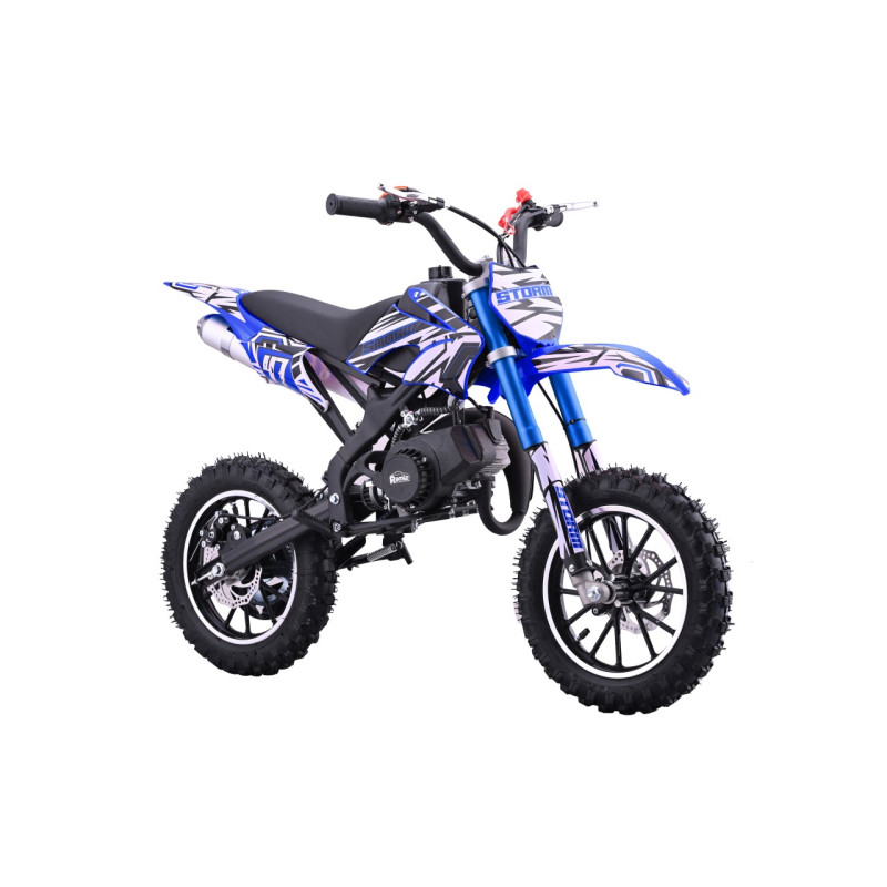 Benzininis krosinis motociklas STORM 49CC, Mėlynas Benzininis krosinis motociklas STORM 49CC, Mėlynas