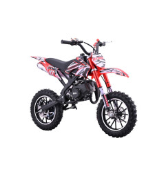 Vaikiškas benzininis motociklas STORM 49CC, Raudonas