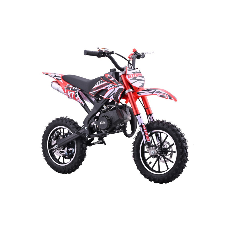 Benzininis krosinis motociklas STORM 49CC, Raudonas Benzininis krosinis motociklas STORM 49CC, Raudonas