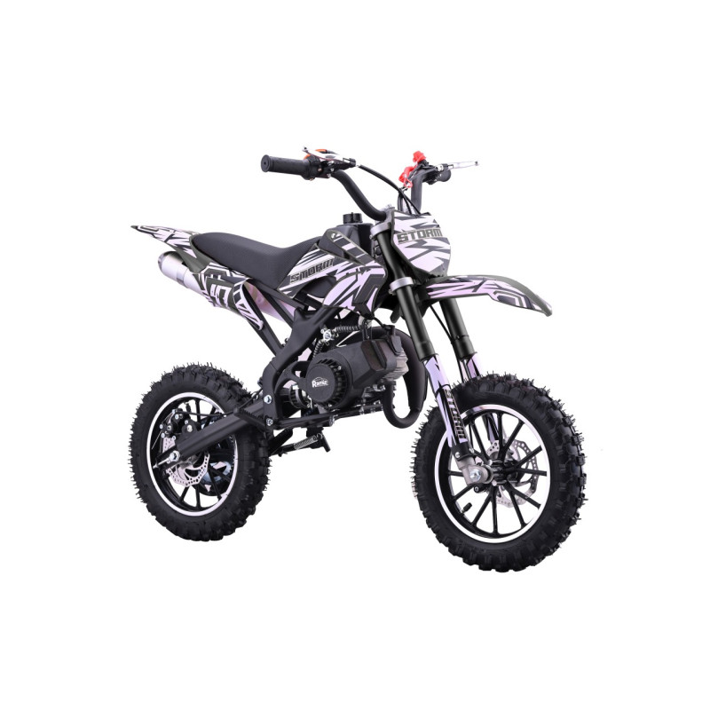 Benzininis krosinis motociklas STORM 49CC, Juodas