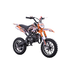 Vaikiškas benzininis motociklas STORM 49CC, Oranžinis