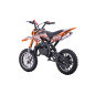 Benzininis krosinis motociklas STORM 49CC, Oranžinis Benzininis krosinis motociklas STORM 49CC, Oranžinis