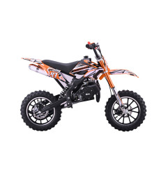Vaikiškas benzininis motociklas STORM 49CC, Oranžinis