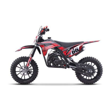 Benzininis krosinis motociklas TIGER 49CC, Raudonas