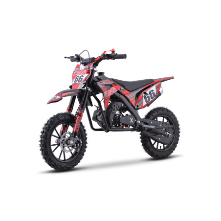 Benzininis krosinis motociklas TIGER 49CC, Raudonas