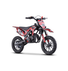 Vaikiškas benzininis motociklas TIGER 49CC, Raudonas
