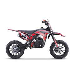 Vaikiškas benzininis motociklas TIGER 49CC, Raudonas