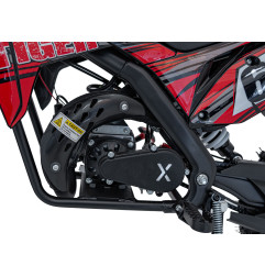 Vaikiškas benzininis motociklas TIGER 49CC, Raudonas