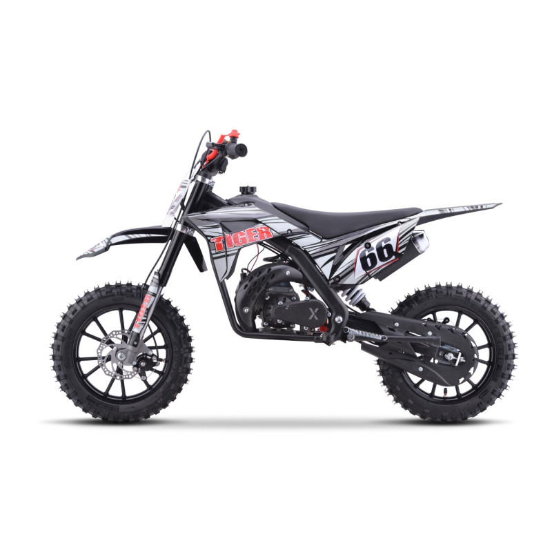 Benzininis krosinis motociklas TIGER 49CC, Juodas Benzininis krosinis motociklas TIGER 49CC, Juodas