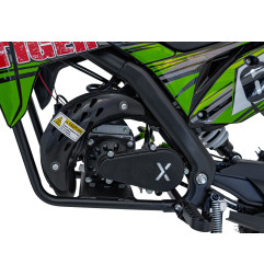 Vaikiškas benzininis motociklas TIGER 49CC, Žalias