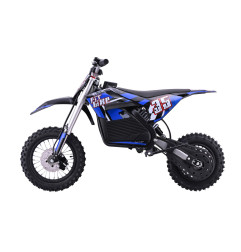 Vaikiškas elektrinis sportinis motociklas PIT BIKE, Mėlynas