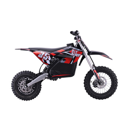 Vaikiškas elektrinis sportinis motociklas PIT BIKE, Raudonas