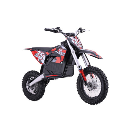 Vaikiškas elektrinis sportinis motociklas PIT BIKE, Raudonas