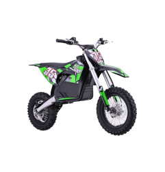 Vaikiškas elektrinis sportinis motociklas PIT BIKE, Žalias
