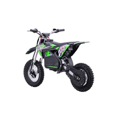 Vaikiškas elektrinis sportinis motociklas PIT BIKE, Žalias