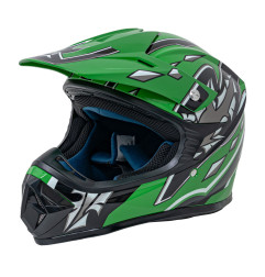 "Enduro" motociklininko šalmas žalias S - 2