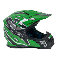 "Enduro" motociklininko šalmas žalias S - 5