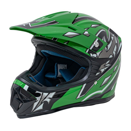 "Enduro" motociklininko šalmas žalias L