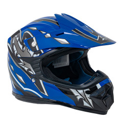 Enduro Motorcycle Helmet Blue L