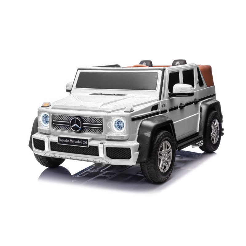 Vaikiškas elektromobilis Mercedes Benz MAYBACH G650, Baltas Vaikiškas elektromobilis Mercedes Benz MAYBACH G650, Baltas