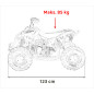 Benzininis keturratis RENEGADE HIPERFECT 110CC, Mėlynas Benzininis keturratis RENEGADE HIPERFECT 110CC, Mėlynas