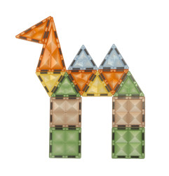 3D šviečiantis magnetinis konstruktorius gyvūnų parkas 90 detalių