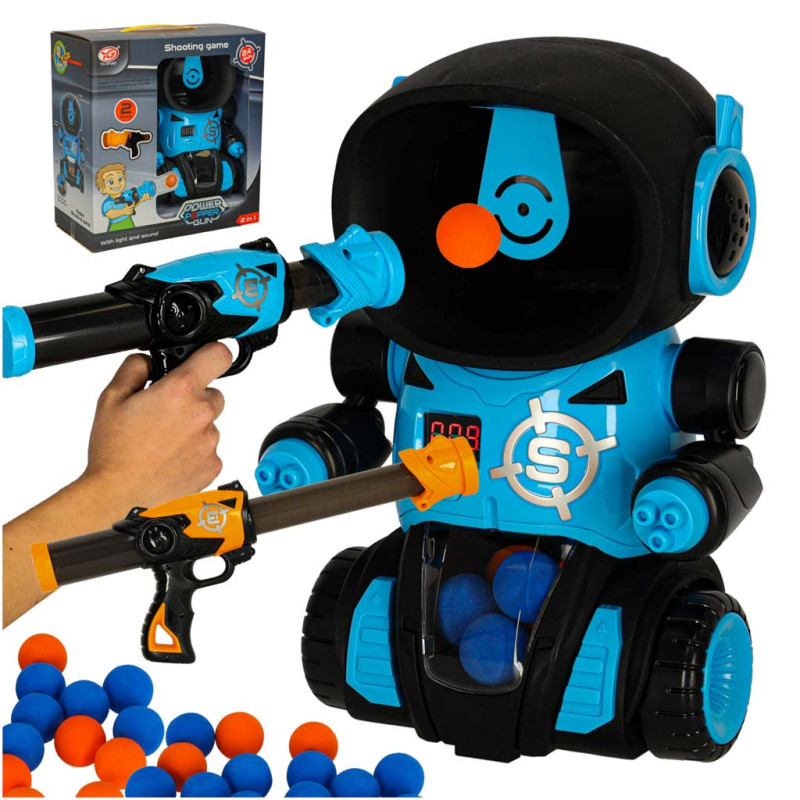 Robotas taikinys arkadinis žaidimas (pistoletas + kamuoliukai) Robotas taikinys arkadinis žaidimas (pistoletas + kamuoliukai)