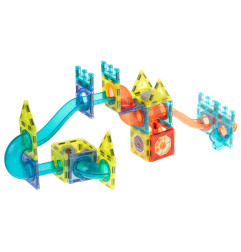3D Šviečiančios magnetinės kaladėlės/blokeliai 75el
