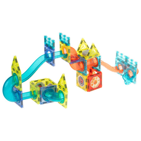 3D Šviečiančios magnetinės kaladėlės/blokeliai 75el