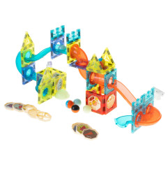 3D Šviečiantis magnetinis konstruktorius 75 detalės