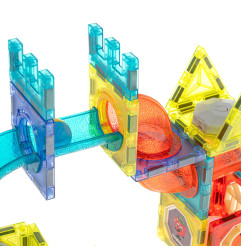 3D Šviečiantis magnetinis konstruktorius 75 detalės