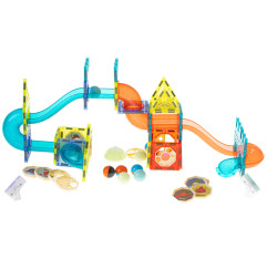 3D Šviečiantis magnetinis konstruktorius 75 detalės