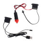 LED aplinkos apšvietimas automobiliui / automobilio USB / 12V juosta 3 m mėlyna LED aplinkos apšvietimas automobiliui / automobilio USB / 12V juosta 3 m mėlyna