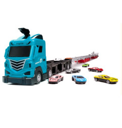Automobilis/tralas su priedais ir rankena