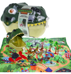 Dinosaur World Figures + Mat + Accessories
