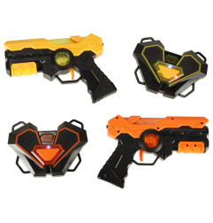 Lazeriniai vaikiški pistoletai su infraraudonųjų spindulių taikiniais, 2 vnt.