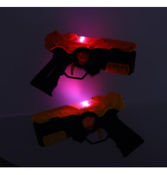 Lazeriniai vaikiški pistoletai su infraraudonųjų spindulių taikiniais, 2 vnt.