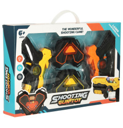 Lazeriniai vaikiški pistoletai su infraraudonųjų spindulių taikiniais, 2 vnt.