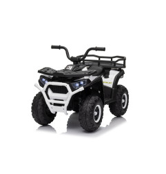 Vaikiškas elektrinis keturratis Robust 01, Baltas