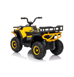 Vaikiškas elektrinis keturratis Robust 01, Geltonas