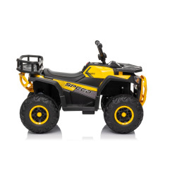 Vaikiškas elektrinis keturratis Robust 01, Geltonas