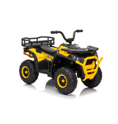Vaikiškas elektrinis keturratis Robust 01, Geltonas